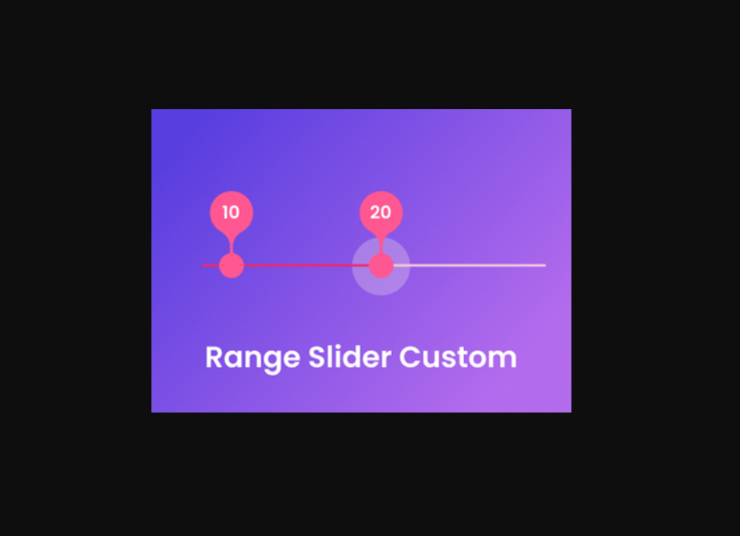 Range slider with pin